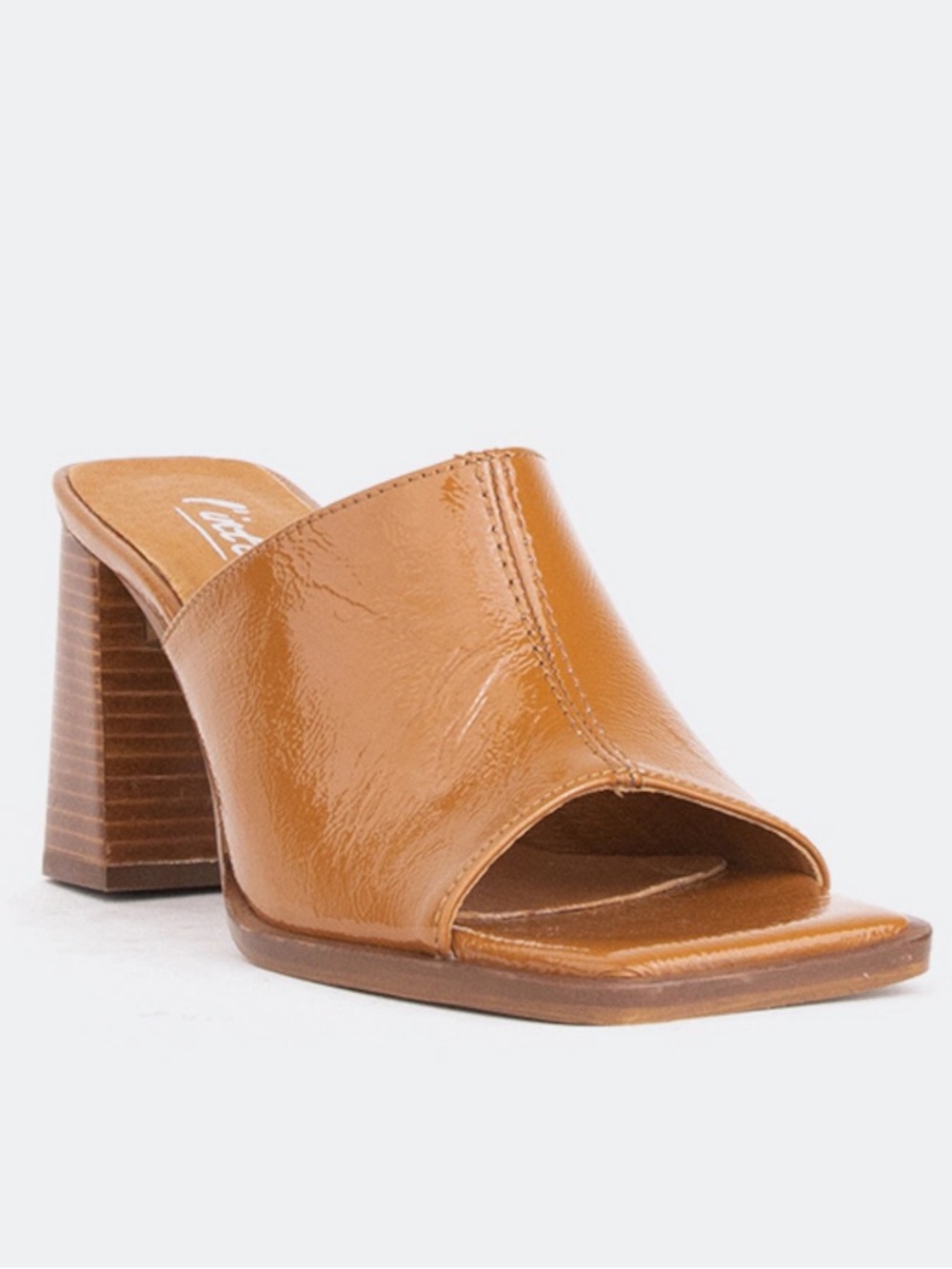 L’Intervalle Pier Leather Square Toe Sandals Size 41 / 10 - Cognac